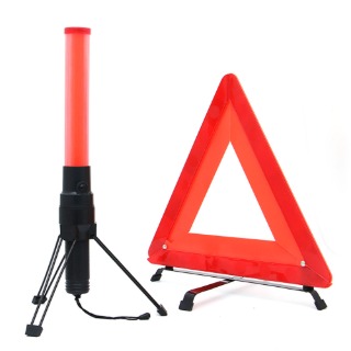 브라더피 차량용 LED 경광봉 안전삼각대 안전봉 신호봉